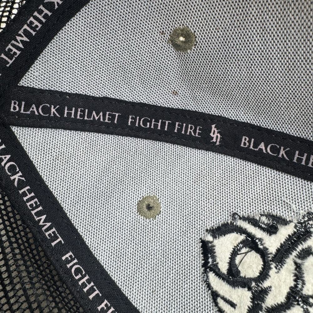 black helmet‎ fight fire hat mesh, snapback, baseball cap - Picture 6 of 7